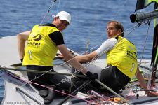 I fratelli Sibello in testa al Campionato Europeo 49er a Gdynia