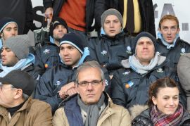 I giocatori della Pro Recco ospiti allo stadio Picco