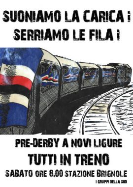 Sabato tifosi della Samp a Novi Ligure