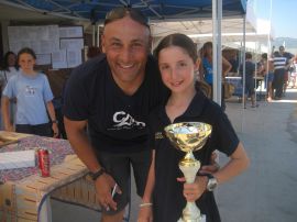 Veronica Ferraro alle finali nazionali Optimist 