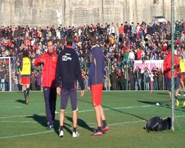 Genoa, subito gol per Gila in allenamento