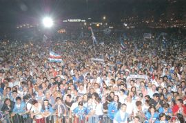 Varese-Samp, maxischermo in piazzale Kennedy