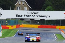 GT Open, Porsche nel diluvio di Gara-2 a Spa