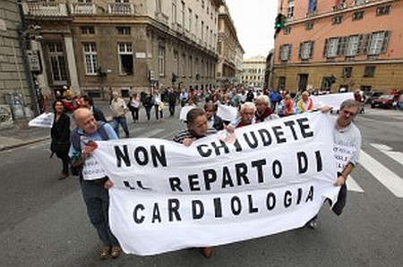 Tagli ad ospedali, domani manifestazione in centro