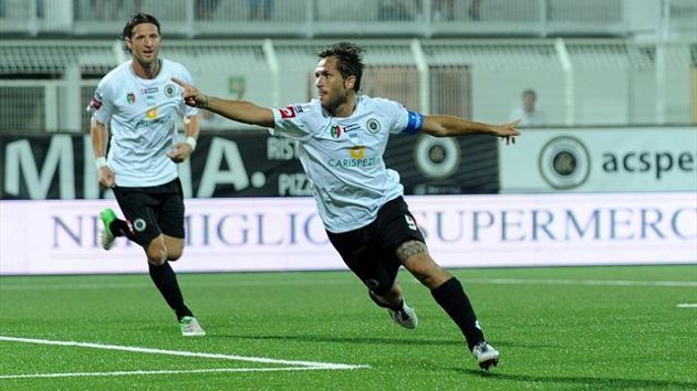 Pazzo Spezia, da 0-3 a 4-3 con l'Ascoli: Sansovini show