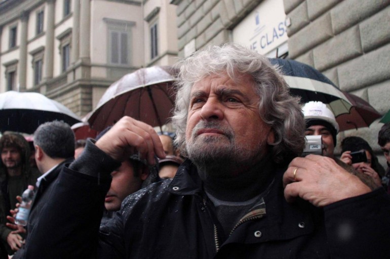 Beppe Grillo:domenica di comizi in Liguria