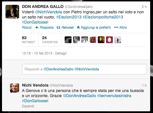 Don Gallo su twitter: 