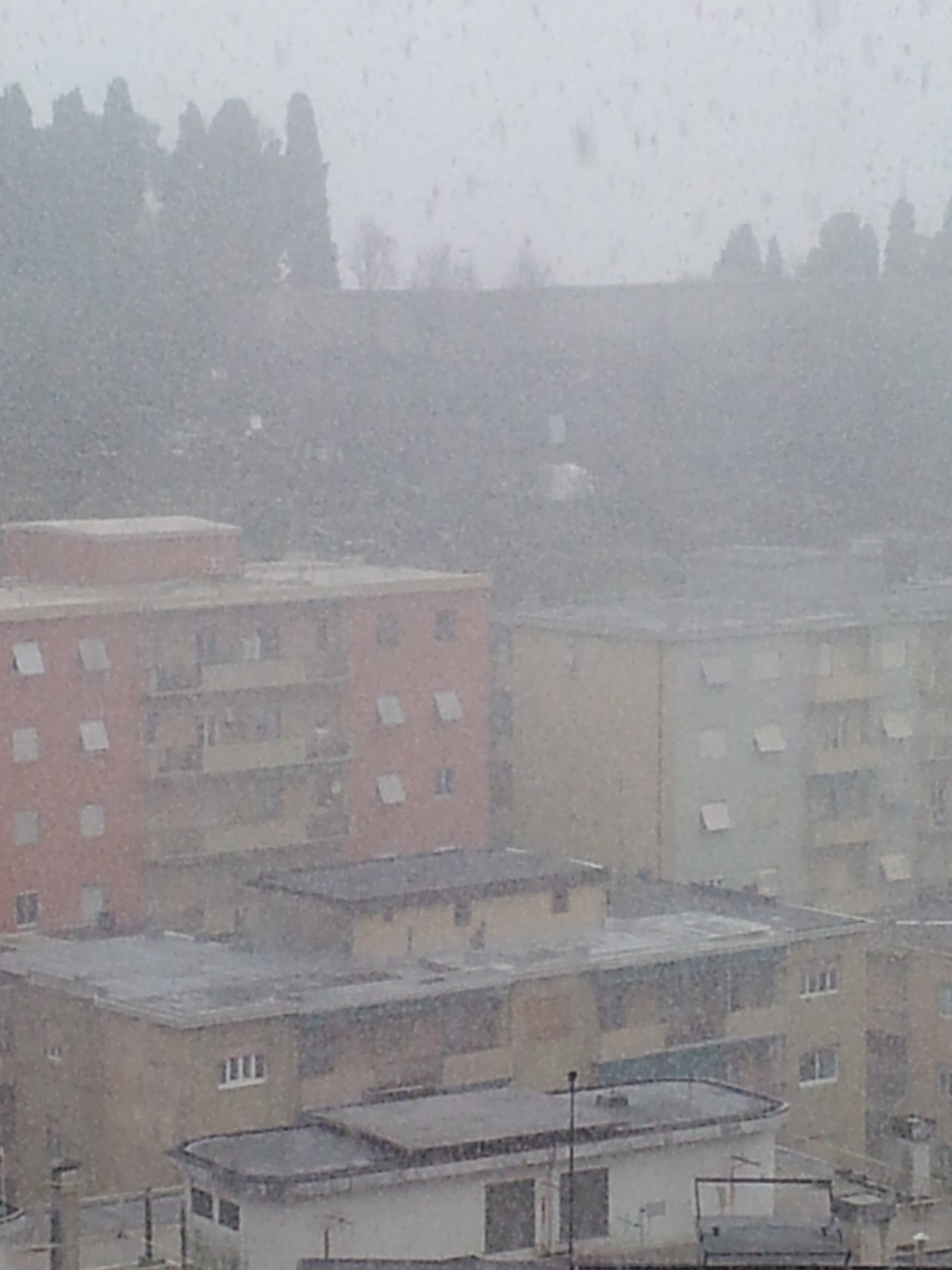 E' ripresa la nevicata su Genova, problemi soprattutto alla Spezia