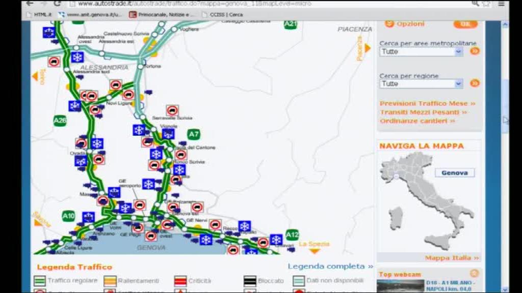 A10 Genova-Savona: Per due notti chiusa l' autostrada