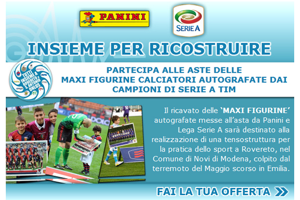 All'asta le maxi figurine di Genoa e Siena