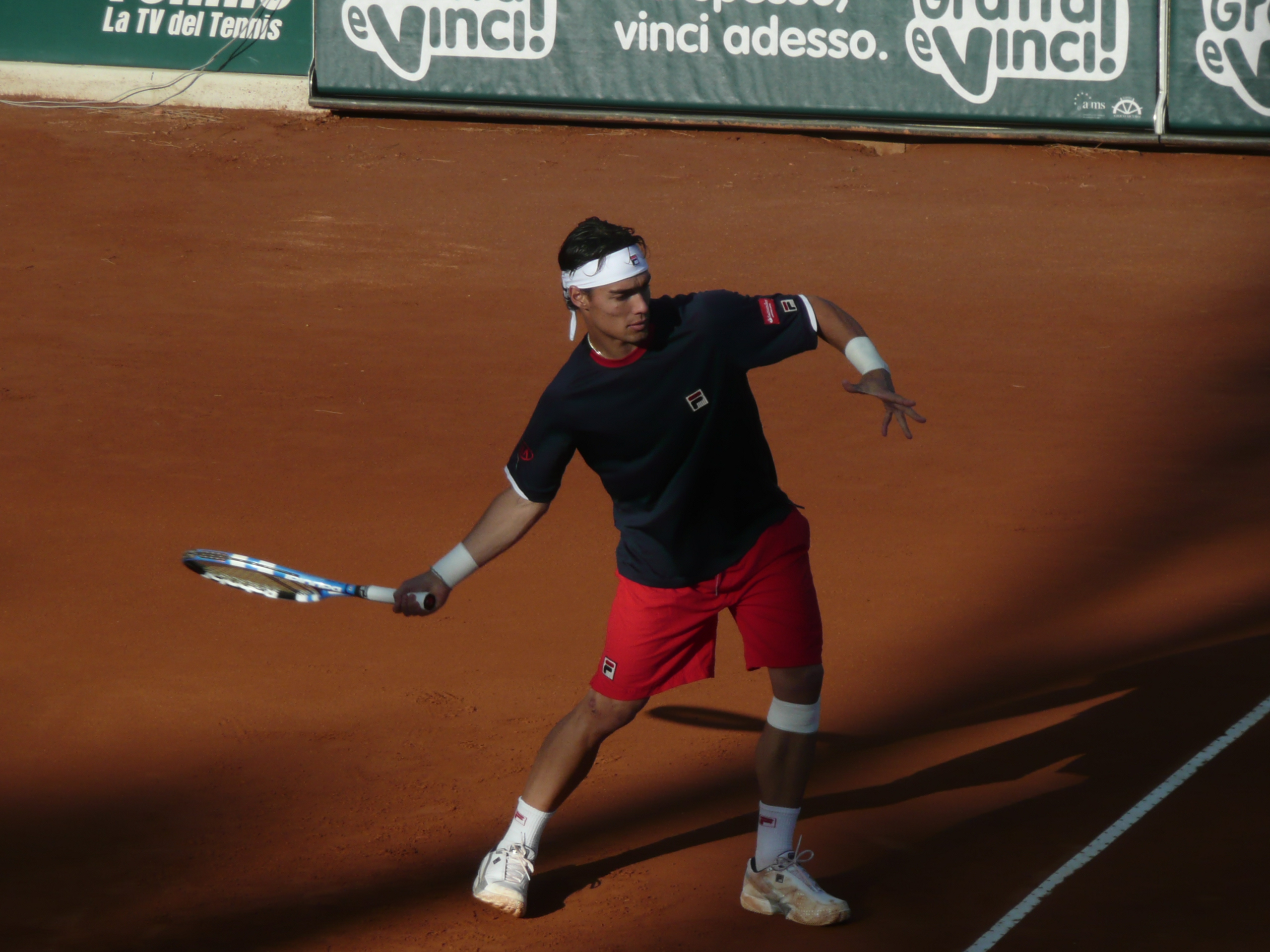 Fognini si prepara per il torneo dell'Estoril