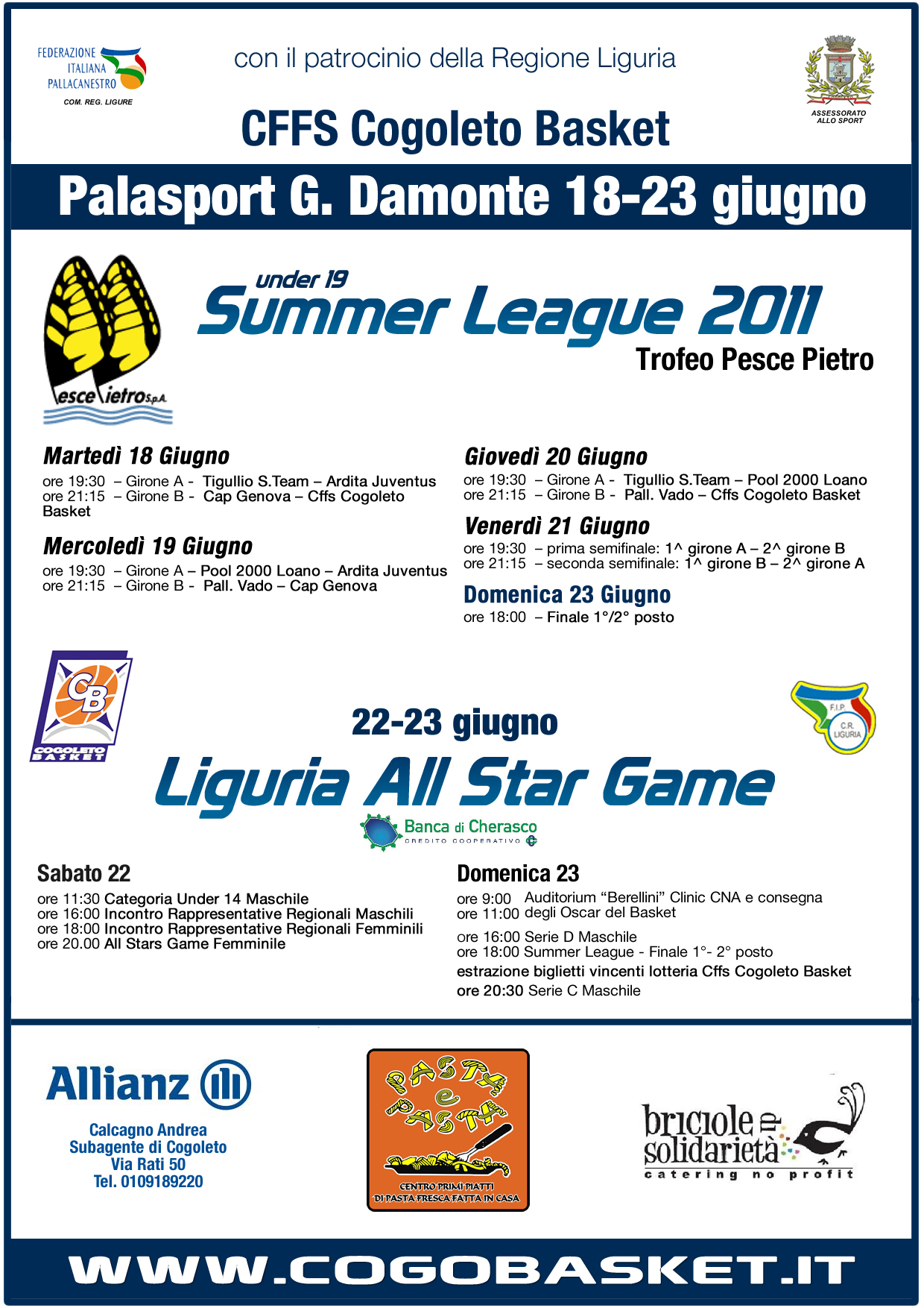 Da martedì scatta Liguria Summer League 