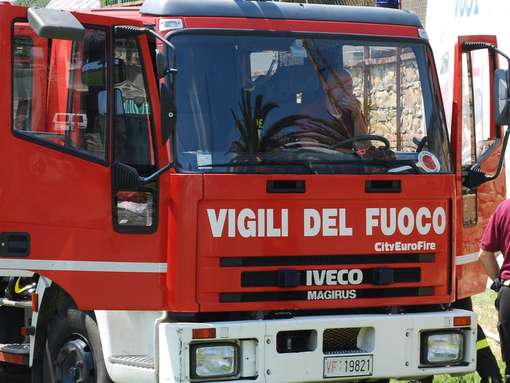 Appartamento in fiamme in Via Canessa a Rapallo