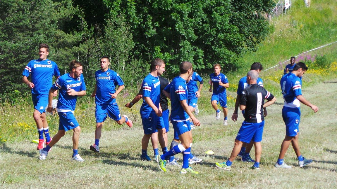 Samp, ultimo allenamento a Bardonecchia. Abbonamenti oltre quota 16000