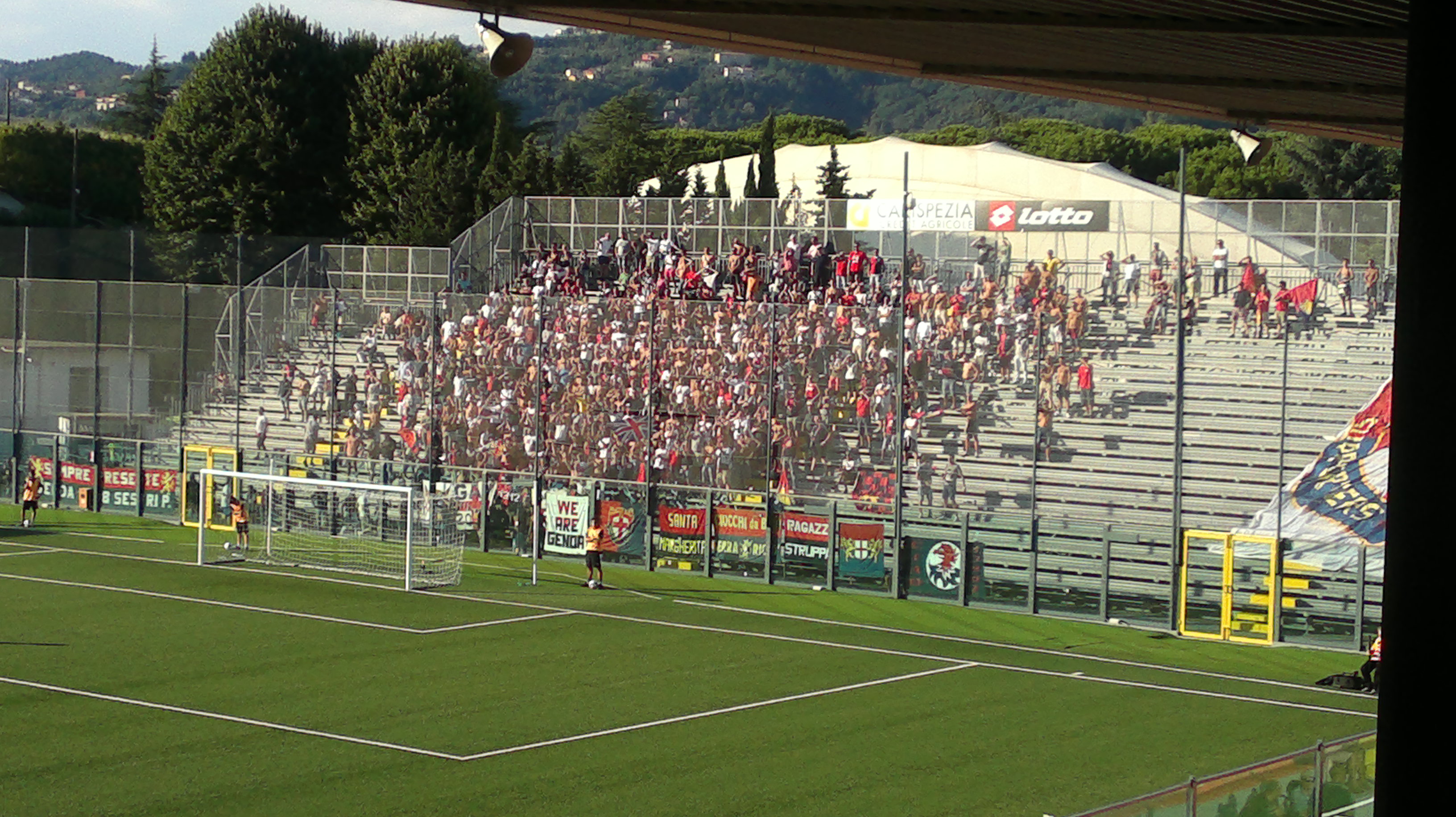 Spezia-Genoa, clima caldo ma nessun problema al Picco