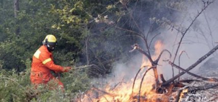 In fiamme bosco a Bordighera. Bloccata la A10, 10 km di coda