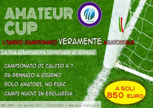 Aics lancia la Amateur Cup, il campionato a 7 