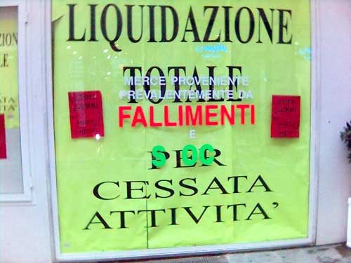 Record di fallimenti in Italia, ma la Liguria è in controtendenza: -11%