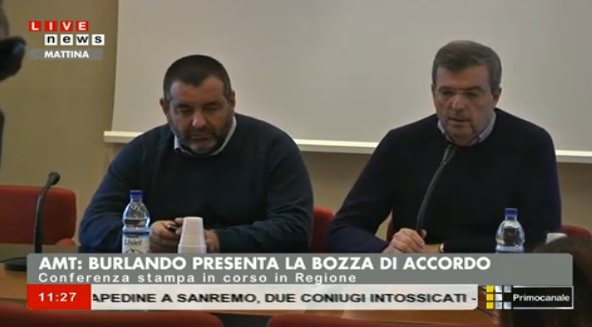 Amt, Burlando presenta l'accordo: 