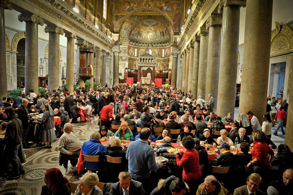 La Comunità di Sant'Egidio organizza raccolta fondi e pranzi per gli 