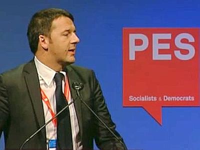 Renzi al congresso del Pse: “Conti a posto per i nostri figli”