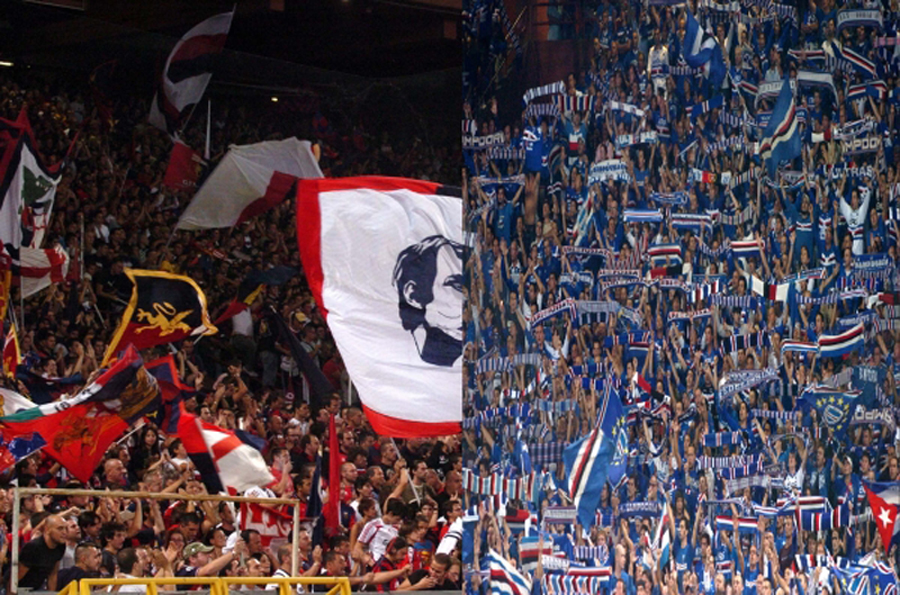 Tifosi rossoblucerchiati in festa, vincono Genoa e Sampdoria