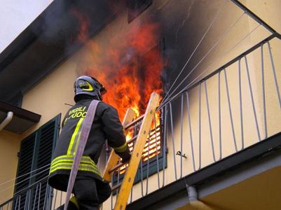 Incendio in un appartamento a S.Olcese