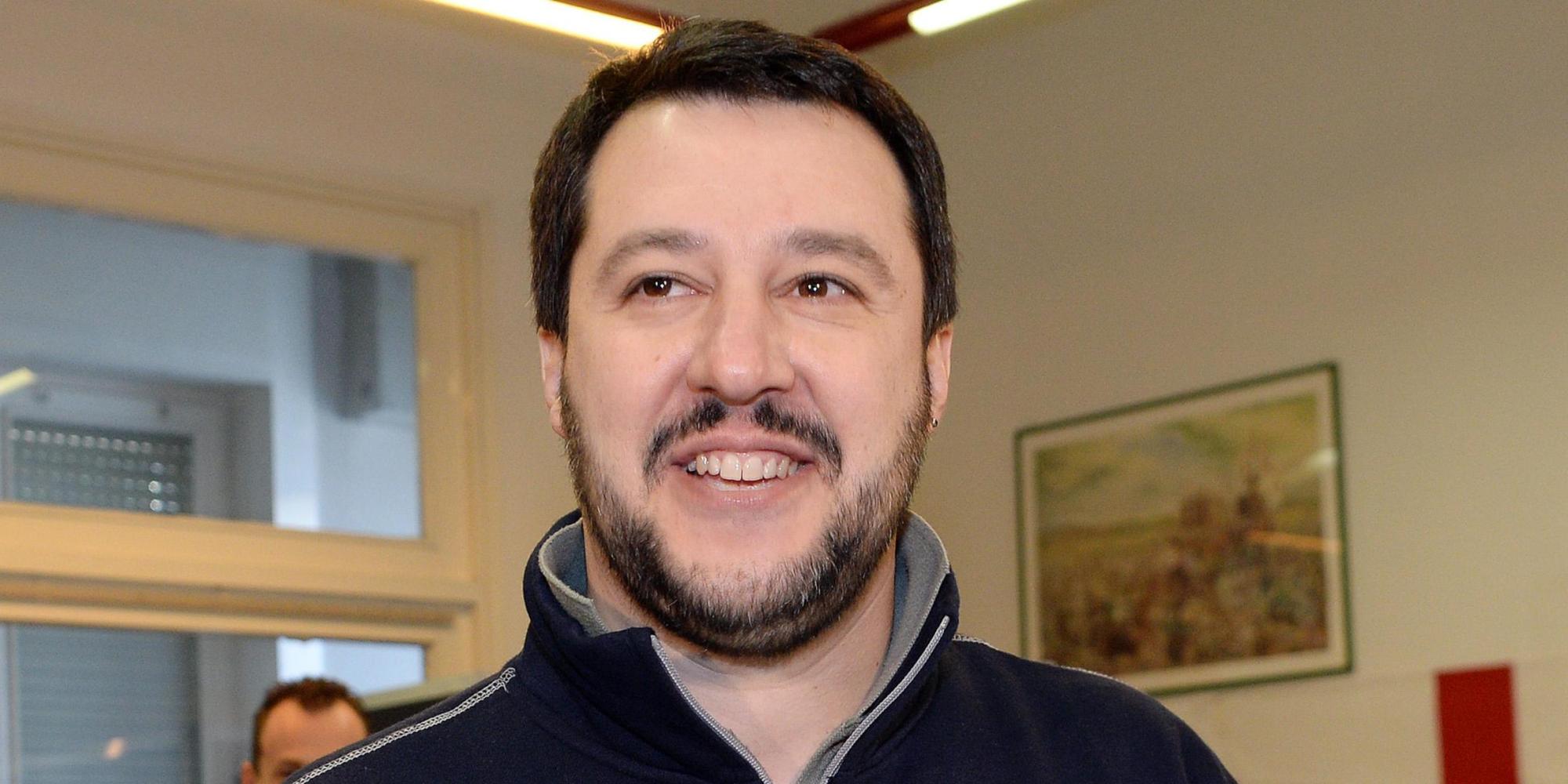 Il segretario Salvini esulta: 