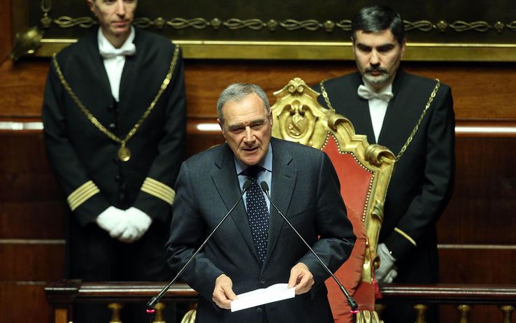 Grasso, presidente del Senato: 