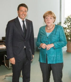 Renzi a Merkel: 