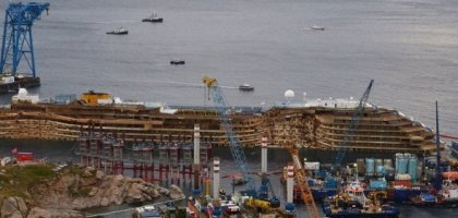 La Concordia domani si prepara per l'ultimo viaggio verso Genova