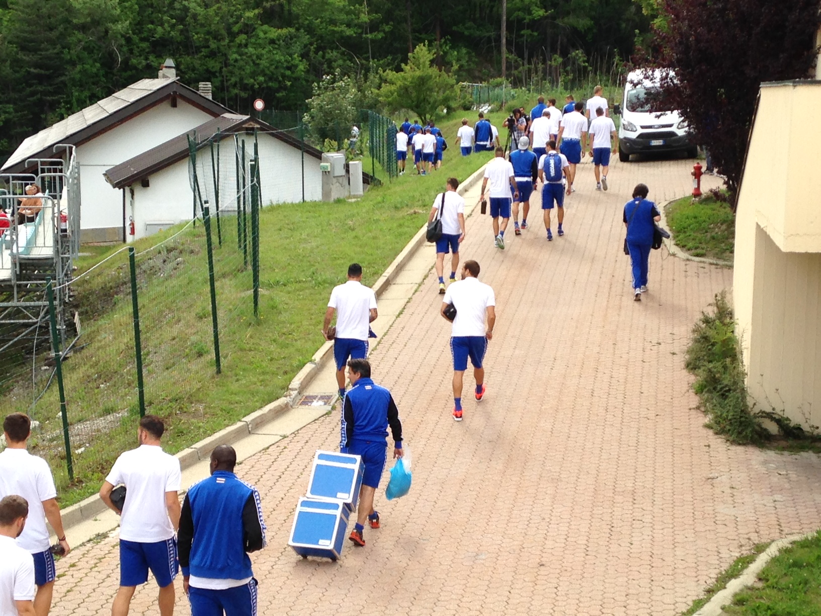 La Sampdoria è a Bardonecchia, squadra subito in campo