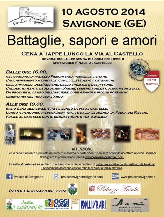 Battaglie, sapori e amori: domenica il castello torna a vivere 