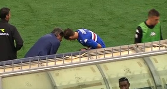 Samp, esami per Gabbiadini: dovrà essere valutato in settimana 