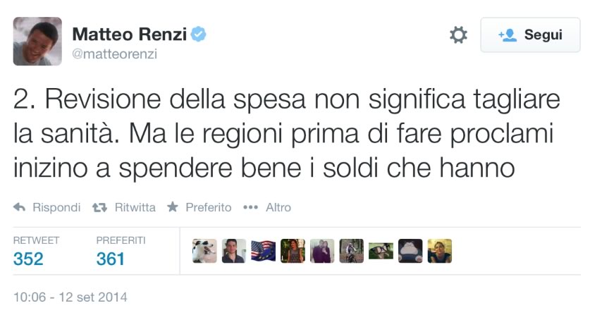 Renzi contro Burlando & C: 