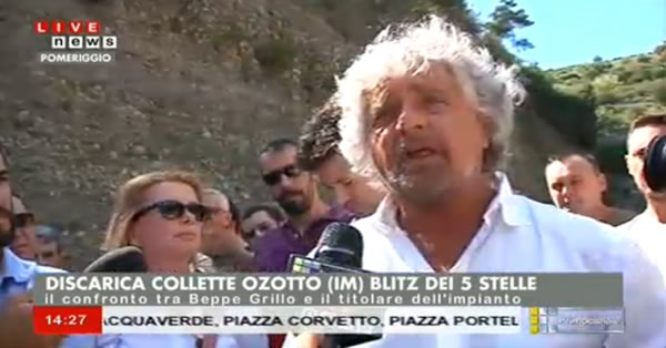 Blitz di Grillo alla discarica di Taggia: 