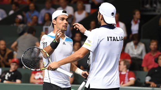 Coppa Davis, Italia eliminata: Fognini battuto in 3 set da Federer