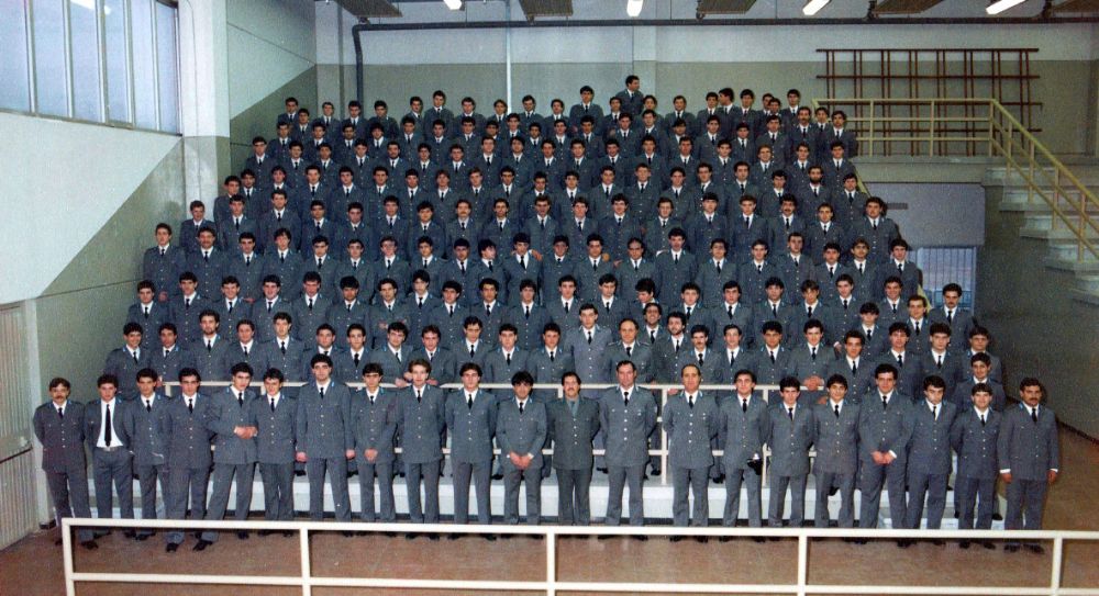 Protesta del Sappe durante l'anniversario della scuola di polizia