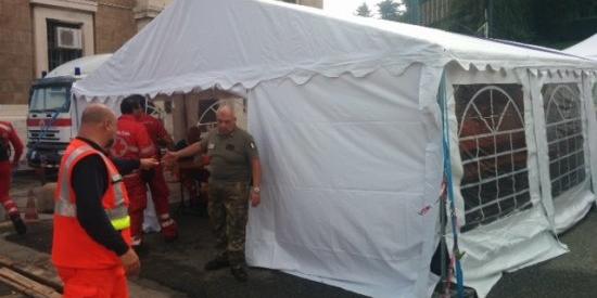 Alluvione, gli aiuti della Croce Rossa Italiana sul territorio ligure