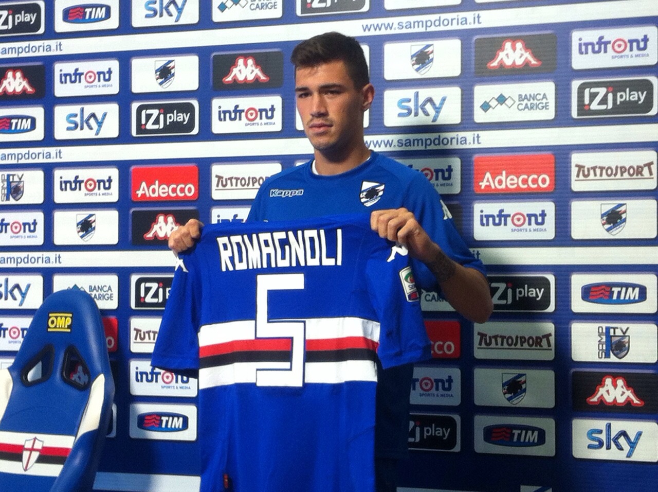 Sampdoria: Romagnoli migliora ma resta in dubbio, Ferrero ancora a Bogliasco