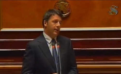 Renzi al Senato: 