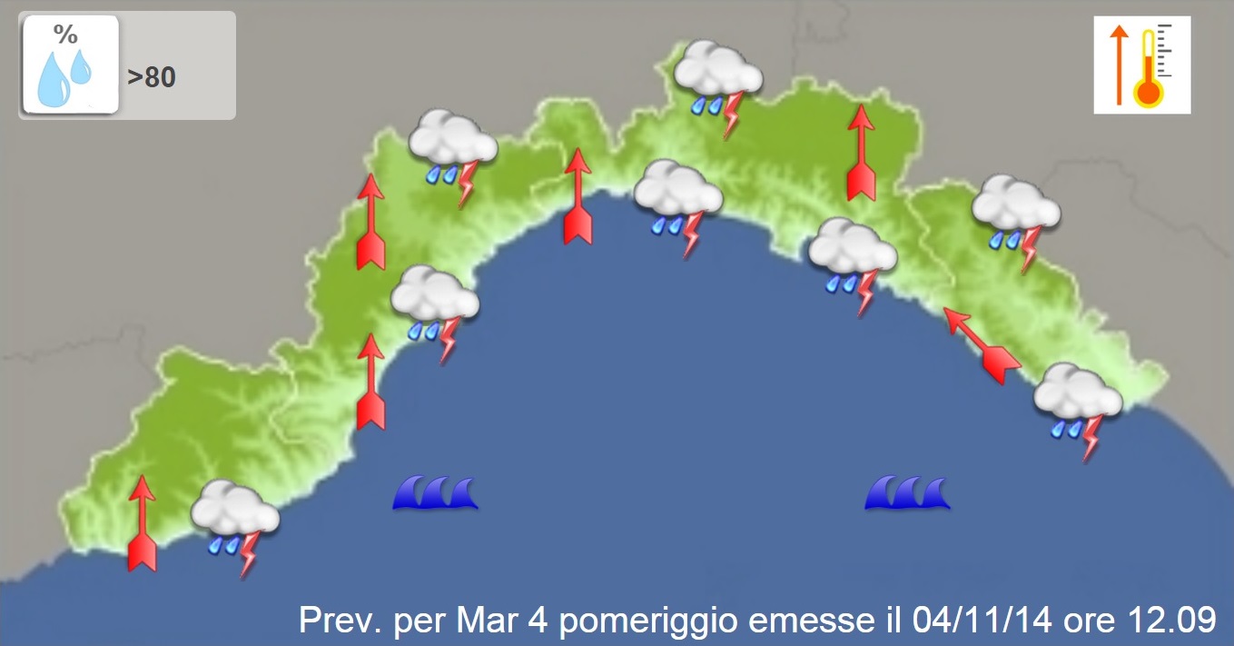 Allerta 1, il vento sferza Genova e Sanremo con piccoli allagamenti nell'Imperiese