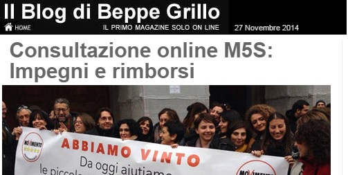 M5s, sul blog di Grillo procedura per espellere altri due deputati