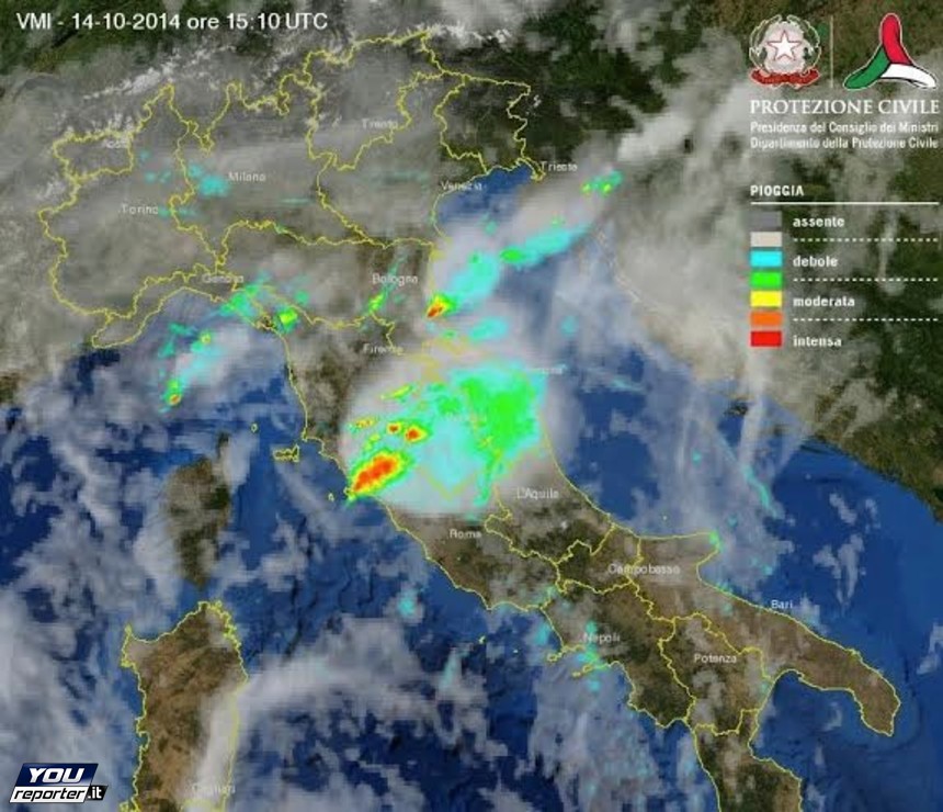 Arpal, aggiornamento alle 7.15: cella temporalesca al largo di Genova