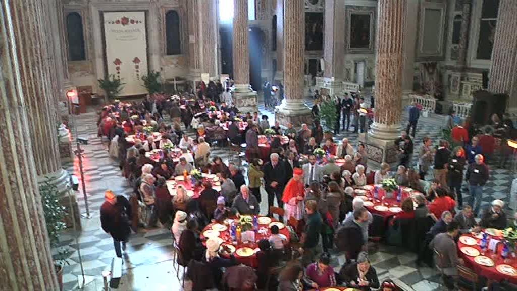 Ai pranzi di Natale di Sant'Egidio 500 persone in più rispetto al 2013