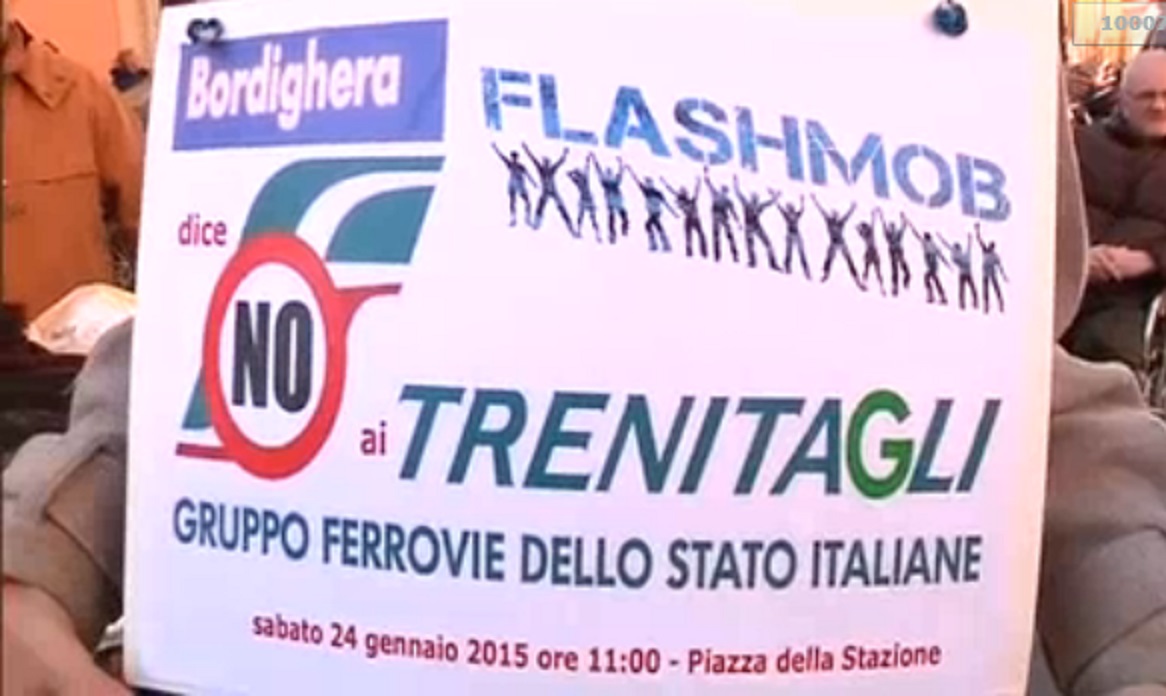 Flash Mob contro il taglio degli Intercity, Sindaco e cittadini: 