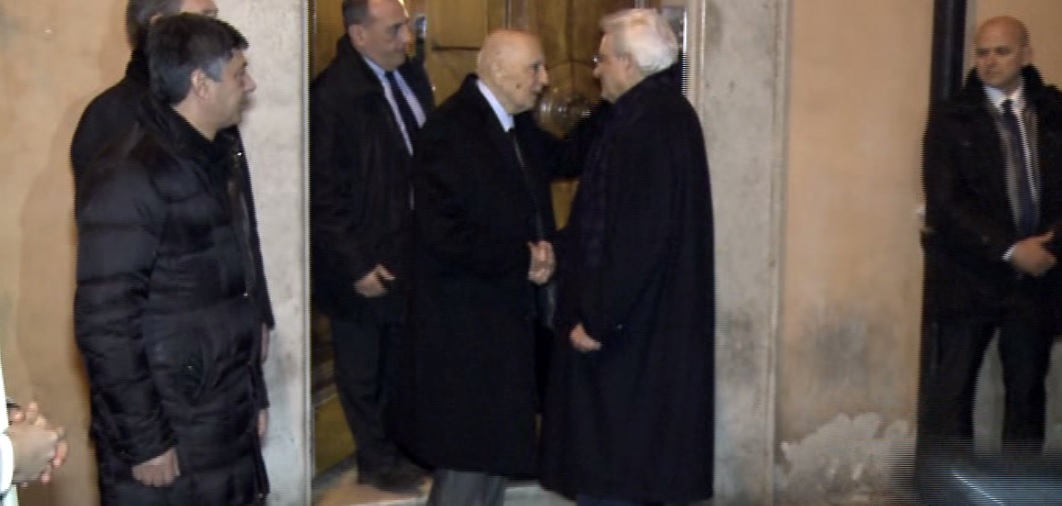 Mattarella incontra Napolitano: 