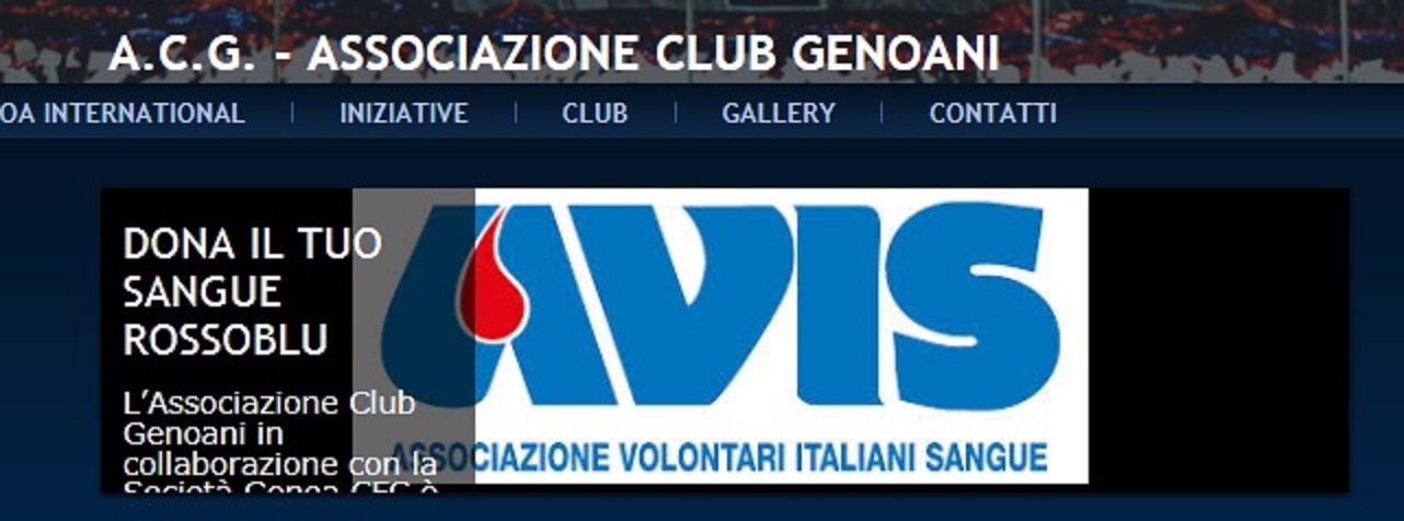 Acg e Avis organizzano donazioni di sangue prima di Genoa-Udinese