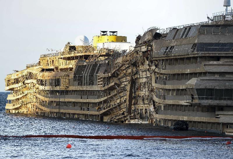 Lunedì pomeriggio inizierà l'ultimo viaggio della Concordia 