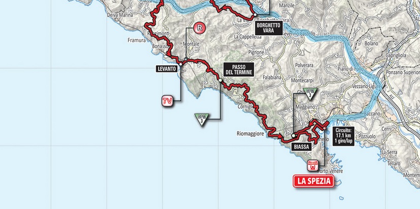 Il Giro d'Italia verso La Spezia, scattano i divieti per auto e moto